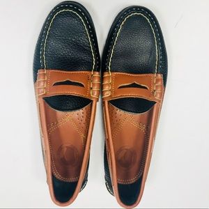 Vintage Dooney Bourke Loafers Pebbled Leather